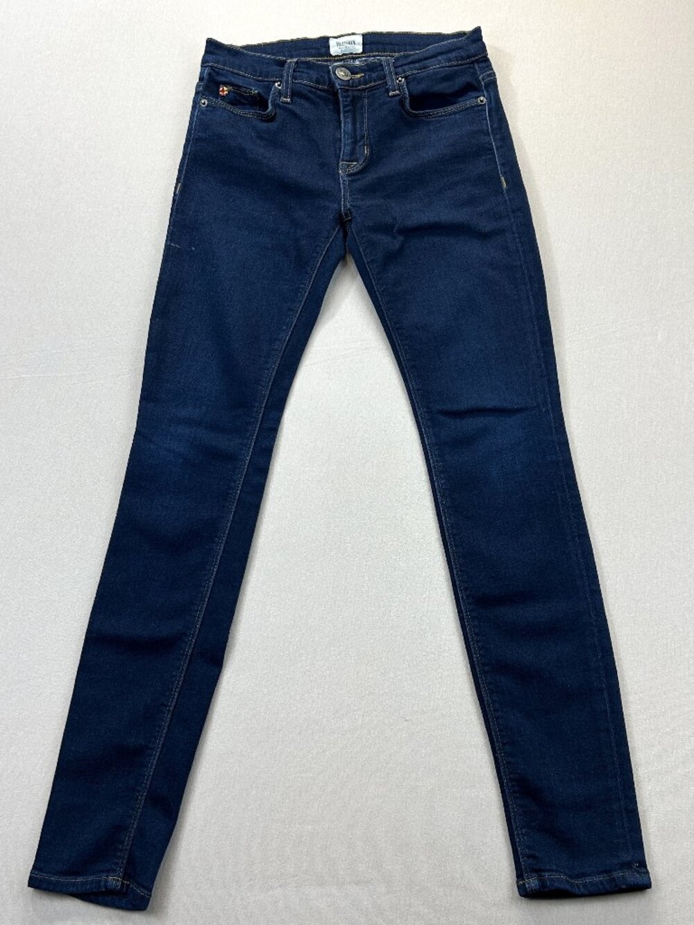 Hudson Made In U.S.A. Jeans Womens Size 24 Blue Denim Low Rise Skinny Stretch